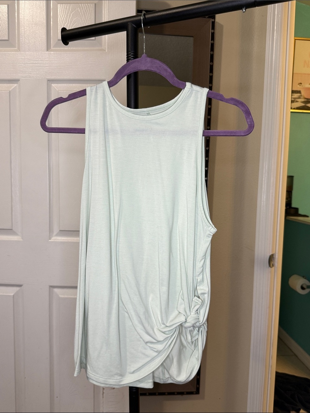 all in motion Light Mint Side-Knot Sleeveless Tank Top